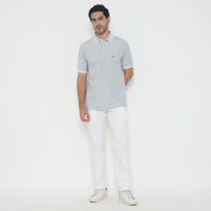 Jack Nicklaus Archibald Polo Shirt Pria Regular Fit Light Grey