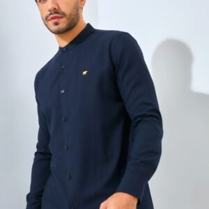 Jack Nicklaus Majestica Kemeja Pria Lengan Panjang Slim Fit Black