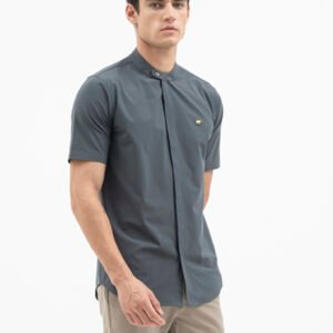 Jack Nicklaus Prestigio Kemeja Pria Lengan Pendek Slim Fit Dark Grey