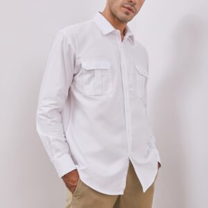Jobb Adencliff Kemeja Pria Lengan Panjang Regular Fit Putiih
