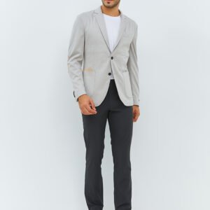 Jobb Alberta-T2 Jas Pria Slim Fit Light Khaki