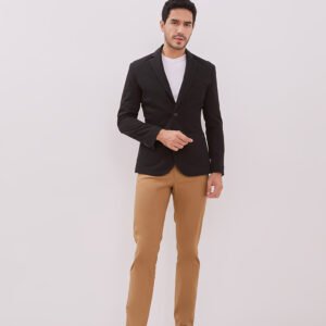Jobb Aviland-T2 Blazer Pria Slim Fit Dark Hitam