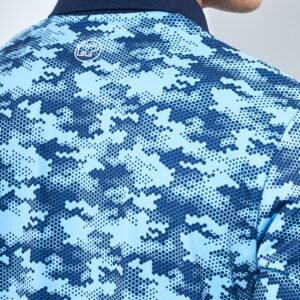 Jack Nicklaus Balboa Premium Mix Print Polo Blue Surf