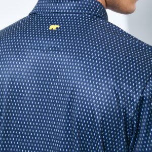 Jack Nicklaus Barrelwood Premium All Over Print Polo Classic Navy