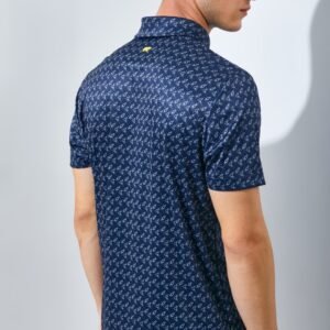 Jack Nicklaus Bayfield Premium Box Print Polo Classic Navy