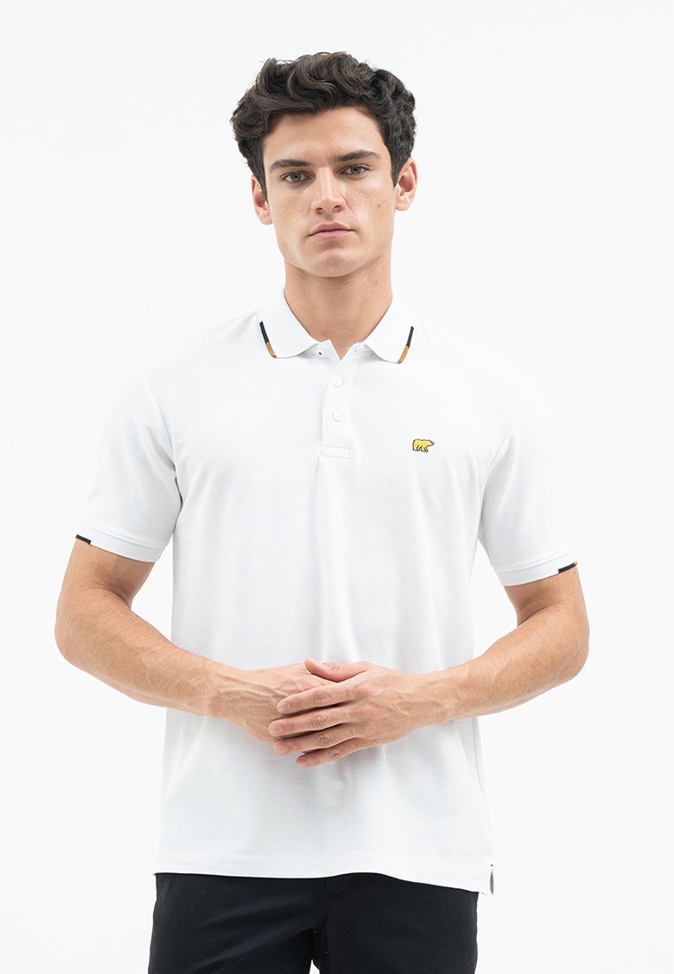 Jack Nicklaus Echo Polo Shirt Pria Regular Fit White