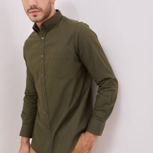 Jobb Bellagio Kemeja Pria Lengan Panjang Slim Fit Olive