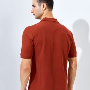 Jack Nicklaus Benedict Polo Shirt Pria Regular Fit Brown Red