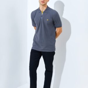 Jack Nicklaus Benedict Polo Shirt Pria Regular Fit Iron Gate