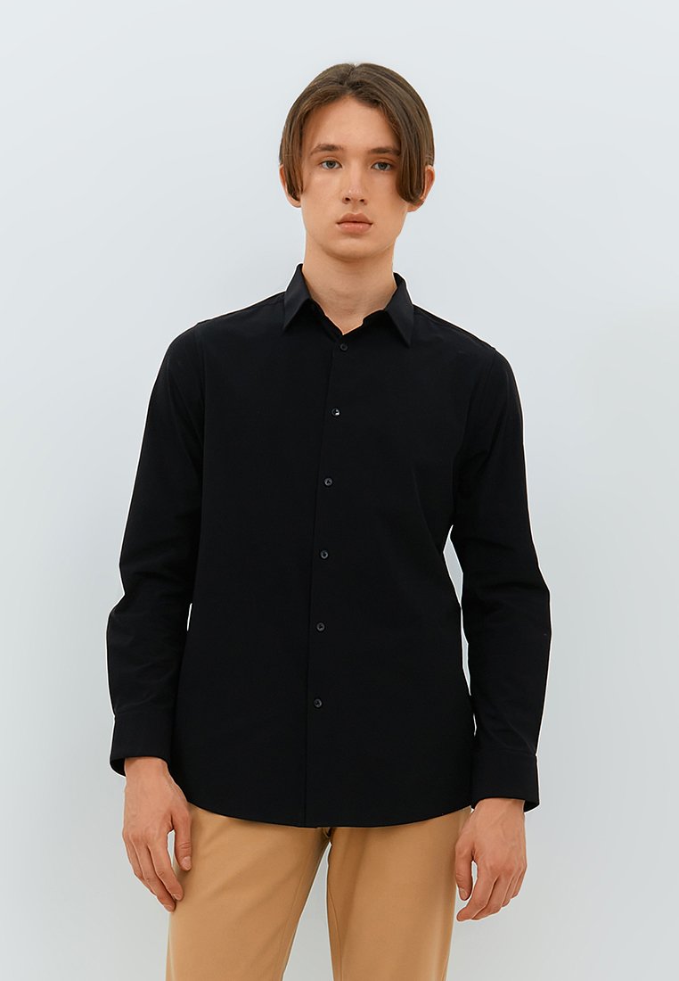 Jobb Beverly Kemeja Pria Lengan Panjang Slim Fit Hitam - Image 2