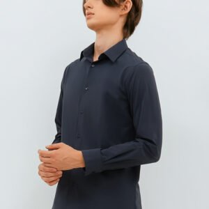 Jobb Beverly Kemeja Pria Lengan Panjang Slim Fit Dark Grey