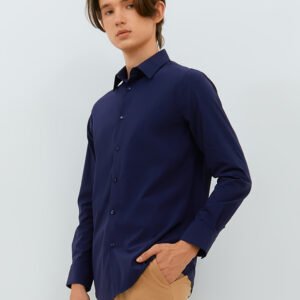 Jobb Beverly Kemeja Pria Lengan Panjang Slim Fit Navy