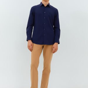 Jobb Beverly Kemeja Pria Lengan Panjang Slim Fit Navy