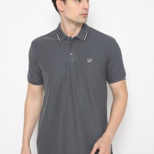 Jack Nicklaus Brave Polo Shirt Pria Regular Fit Iron Gate