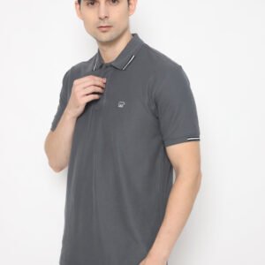 Jack Nicklaus Brave Polo Shirt Pria Regular Fit Iron Gate