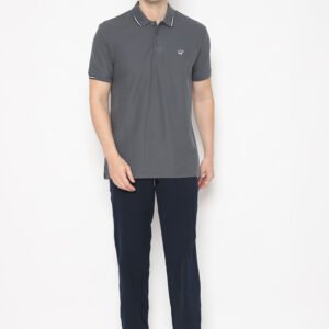 Jack Nicklaus Brave Polo Shirt Pria Regular Fit Iron Gate