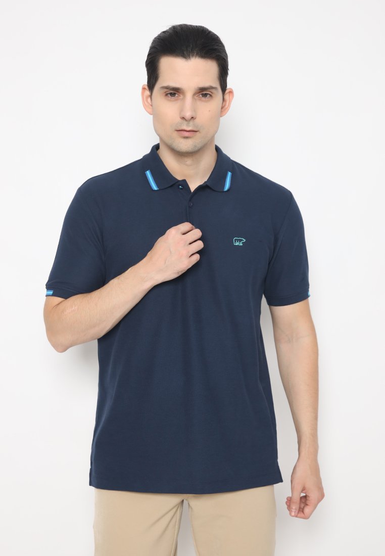 Jack Nicklaus Brave Polo Shirt Pria Regular Fit Navy