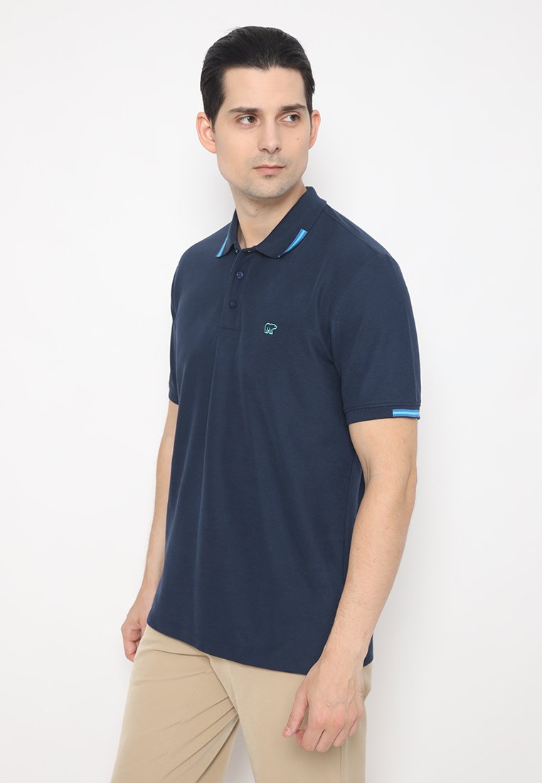 Jack Nicklaus Brave Polo Shirt Pria Regular Fit Navy - Image 2