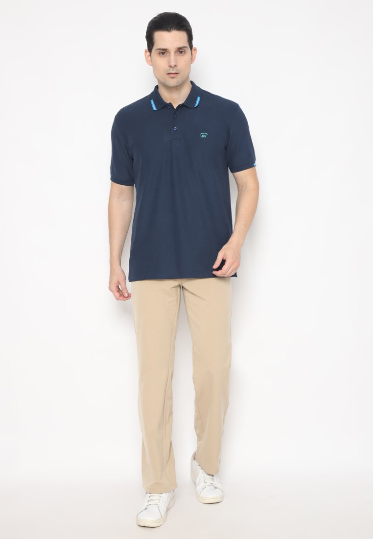 Jack Nicklaus Brave Polo Shirt Pria Regular Fit Navy - Image 4