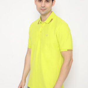 Jack Nicklaus Brave Polo Shirt Pria Regular Fit Sulfur Spring