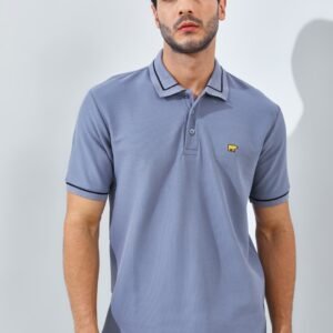 Jack Nicklaus Brehme Polo Shirt Pria Regular Fit Medium Grey