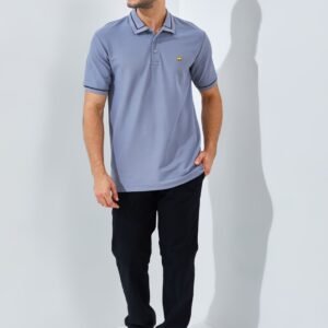 Jack Nicklaus Brehme Polo Shirt Pria Regular Fit Medium Grey