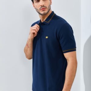 Jack Nicklaus Brehme Polo Shirt Pria Regular Fit Navy
