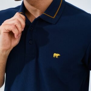 Jack Nicklaus Brehme Polo Shirt Pria Regular Fit Navy