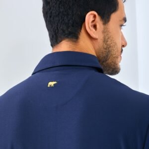 Jack Nicklaus Sicily Premium Solid Stripe Polo Classic Navy