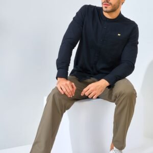 Jack Nicklaus Magnifica Kemeja Pria Lengan Panjang Slim Fit Black