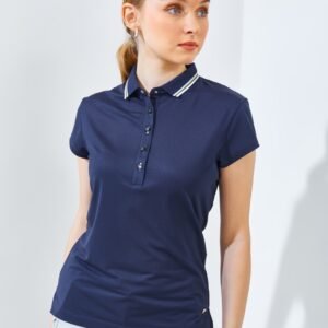 Jack Nicklaus Carrera Premium Solid Polo Ladies Classic Navy