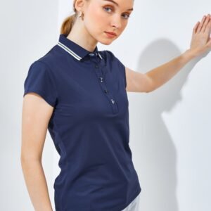 Jack Nicklaus Carrera Premium Solid Polo Ladies Classic Navy