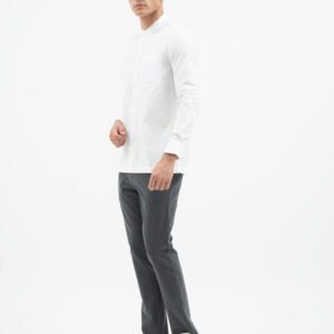 Jack Nicklaus Jet Set Kemeja Pria Lengan Panjang Slim Fit Broken White