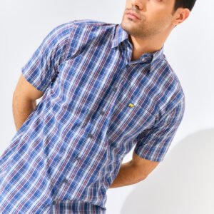 Jack Nicklaus Arturo Chelsea Plaid Short Sleeve Deep Shadow