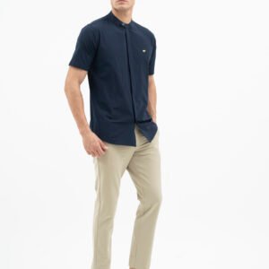 Jack Nicklaus Fortunato Kemeja Pria Lengan Pendek Slim Fit Navy