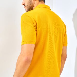 Jack Nicklaus Gallant Polo Shirt Pria Regular Fit Mustard