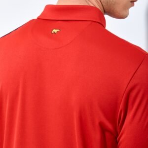 Jack Nicklaus Decker Premium Color Block Polo Red Dune