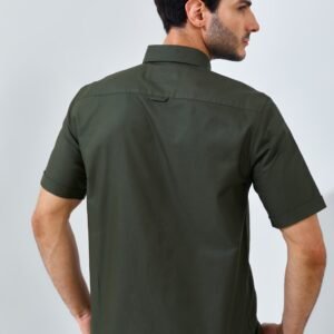 Jack Nicklaus Diamo Kemeja Pria Slim Fit Olive