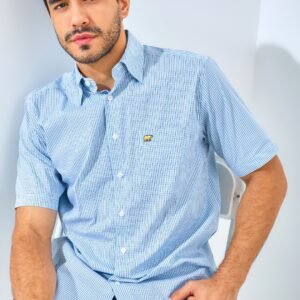 Jack Nicklaus Sciacca Tottenham Plaid Short Sleeve Sea Fornt