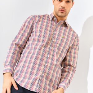 Jack Nicklaus Fraser Knightsbridge Large Check Long Sleeve Red Flex