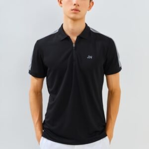 Jack Nicklaus Eminent Polo Shirt Pria Slim Fit Black