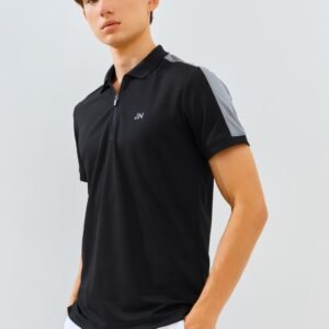 Jack Nicklaus Eminent Polo Shirt Pria Slim Fit Black