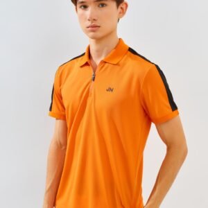 Jack Nicklaus Eminent Polo Shirt Pria Slim Fit Autumn Orange