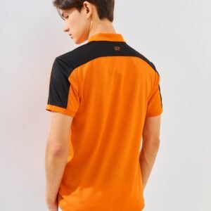 Jack Nicklaus Eminent Polo Shirt Pria Slim Fit Autumn Orange