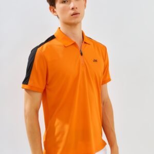 Jack Nicklaus Eminent Polo Shirt Pria Slim Fit Autumn Orange