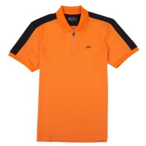 Jack Nicklaus Eminent Polo Shirt Pria Slim Fit Autumn Orange
