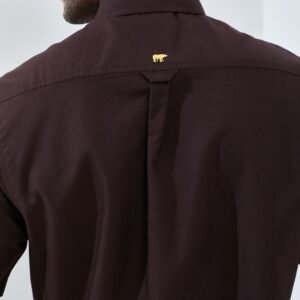 Jack Nicklaus Frederick Kemeja Pria Lengan Pendek Regular Fit Dark Brown