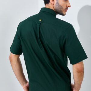 Jack Nicklaus Frederick Kemeja Pria Lengan Pendek Regular Fit Dark Green