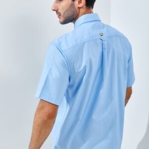 Jack Nicklaus Frederick Kemeja Pria Lengan Pendek Regular Fit Light Blue