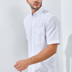 Jack Nicklaus Frederick Kemeja Pria Lengan Pendek Regular Fit White